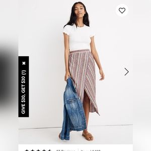 Madewell rainbow skirt